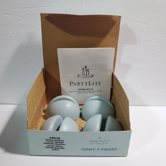 NIB Partylite Tropical Waterfall Aroma melts box of 4 Z26138 - Picture 3 of 3